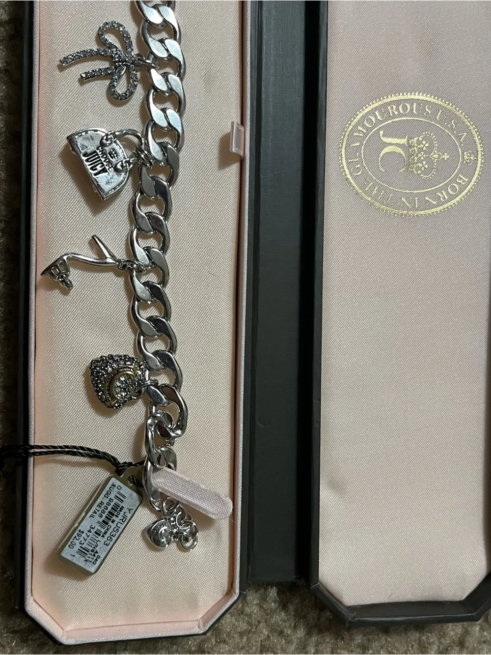 Juicy Couture silver tone